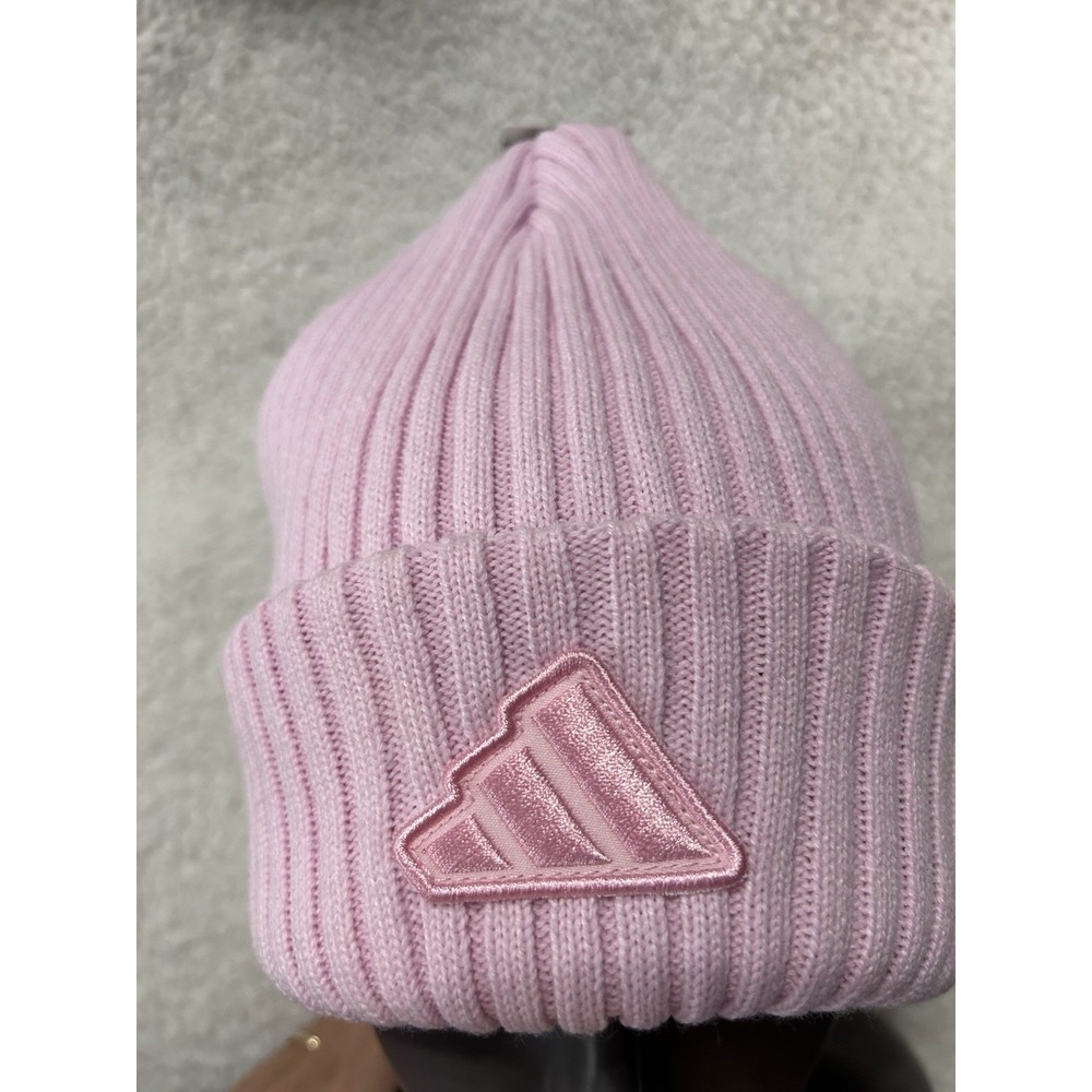 Adidas Women's Altitude 2 Fold Beanie Clear Pink Hat Cap (YB)
